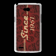 Coque LG L80 Since crane rouge 1951