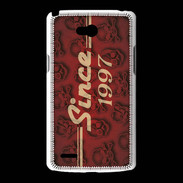 Coque LG L80 Since crane rouge 1997