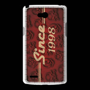 Coque LG L80 Since crane rouge 1998