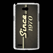 Coque LG L80 Since 1970 gris