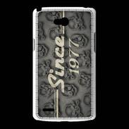 Coque LG L80 Since crane gris 1977