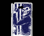 Coque LG L80 Tête de mort Biker USA