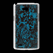Coque LG L80 Skull and bones Bleu