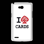 Coque LG L80 I love Cards spade