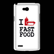 Coque LG L80 I love Fast Food