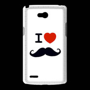 Coque LG L80 I love Moustache