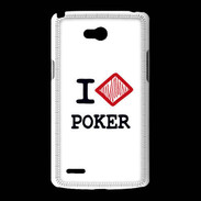Coque LG L80 I love Poker Diamond