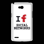 Coque LG L80 I love Social Net