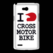 Coque LG L80 i love Cross Motor