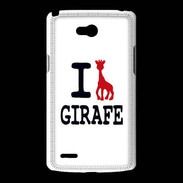 Coque LG L80 I love Girafe