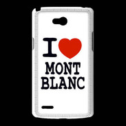 Coque LG L80 I love Mont Blanc