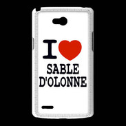 Coque LG L80 I love Sable d'Olonne