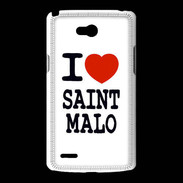 Coque LG L80 I love Saint Malo