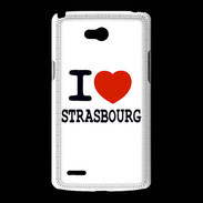 Coque LG L80 I love Strasbourg
