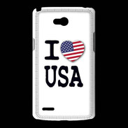 Coque LG L80 I love USA 2