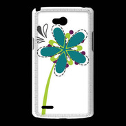 Coque LG L80 fleurs 2