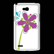 Coque LG L80 fleurs 3