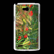 Coque LG L80 DP Coquelicot dans un champs de blé