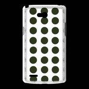 Coque LG L80 pois vert foncé
