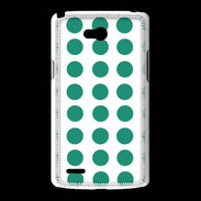 Coque LG L80 pois vert d'eau
