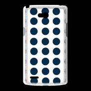 Coque LG L80 pois bleu marine