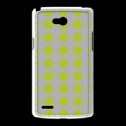Coque LG L80 pois gris & vert