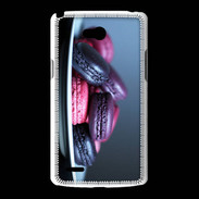 Coque LG L80 Macaron mauve PR 10