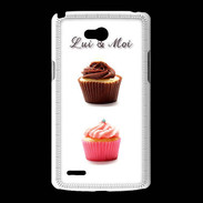 Coque LG L80 Cupcake lui et moi PR
