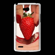 Coque LG L80 Plaisir et fraise PR10