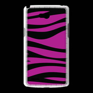 Coque LG L80 zèbre rose & noir