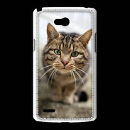Coque LG L80 Portrait de chat PR