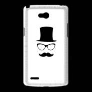 Coque LG L80 chapeau moustache