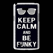 Coque LG L80 Keep Calm Funky Noir