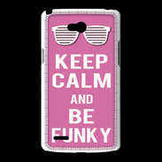 Coque LG L80 Keep Calm Funky Rose