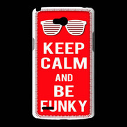 Coque LG L80 Keep Calm Funky Rouge