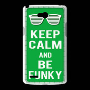 Coque LG L80 Keep Calm Funky Vert