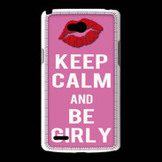 Coque LG L80 Keep Calm Girly Rose