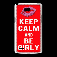 Coque LG L80 Keep calm Girly Rouge