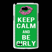 Coque LG L80 Keep Calm Girly Vert