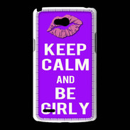 Coque LG L80 Keep Calm Girly Violet