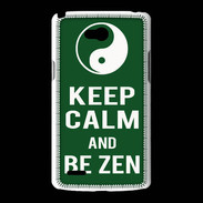 Coque LG L80 Keep Calm Be Zen Vert