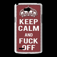 Coque LG L80 Keep Calm Fuck Off Brique