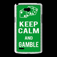 Coque LG L80 Keep Calm Gamble Vert