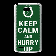 Coque LG L80 Keep Calm Hurry up Vert