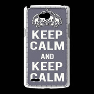 Coque LG L80 Keep Calm Gris