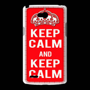 Coque LG L80 Keep Calm Rouge