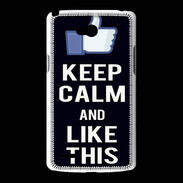 Coque LG L80 Keep Calm Like This Noir