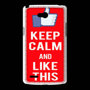 Coque LG L80 Keep Calm Like This Rouge