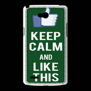 Coque LG L80 Keep Calm Like This Vert