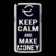 Coque LG L80 Keep Calm Make money Noir